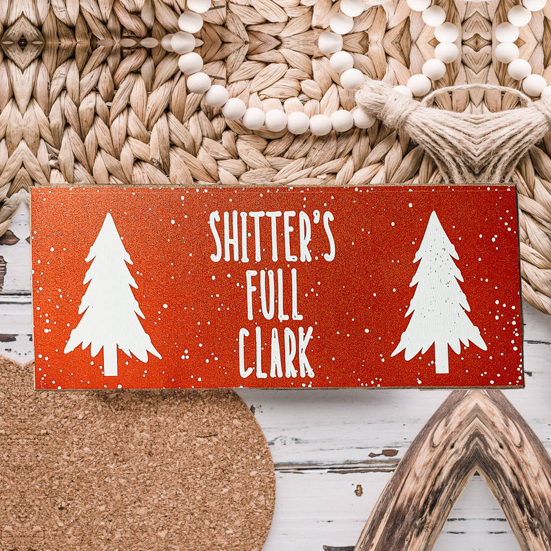 Deck the Halls Funny Holiday wooden Sign