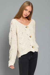 Button Down Sweater