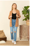 Shirring Oversized Blazer Jacket