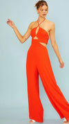 Halter Neck Cut Out Jumpsuit