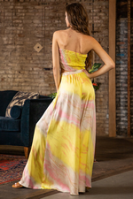 Yellow Pink Tie Dye Set