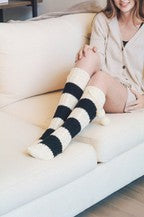 Knee High Pom Pom Socks