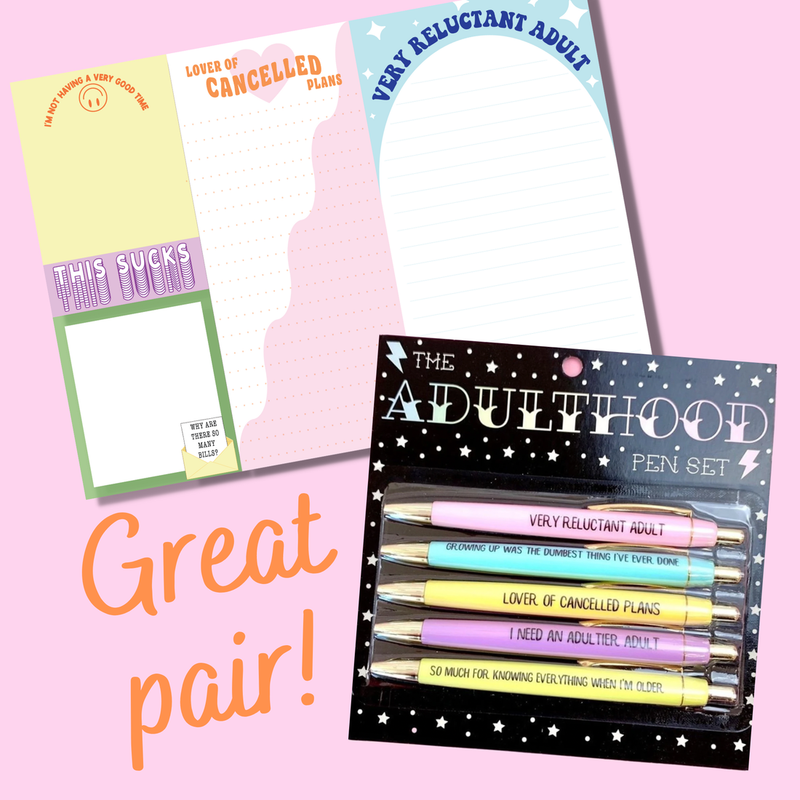 Adulthood Notepad Set