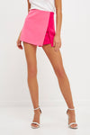 Pink Colorblock Skort