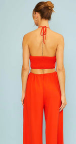 Halter Neck Cut Out Jumpsuit