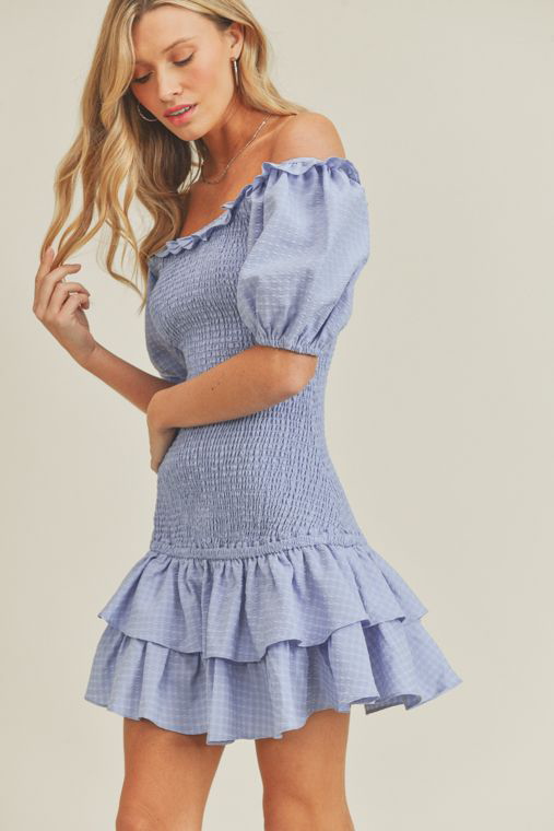 Smocked Lilac Shortie Dress