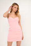 Pink Fitted Shortie Dress