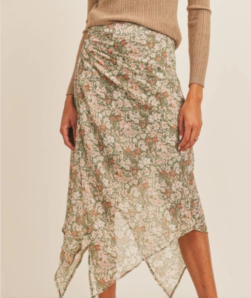 Sage the Label Floral Skirt
