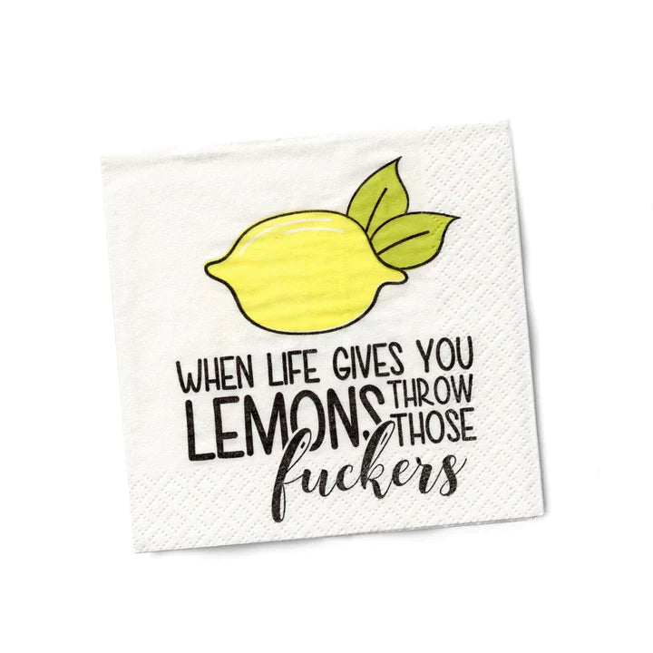 When Life Gives You Lemons Cocktail Napkins