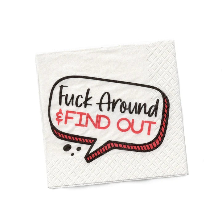 Fuck Around and Find Out Cocktail Napkins