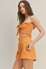 Sunset Smocked Tube Top