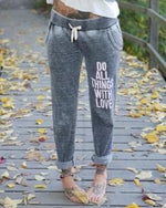 Do All Things With Love Burnout Jogger