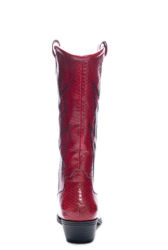 Red Western Boot