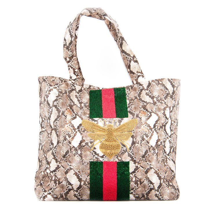 Snakeskin Bee Tote