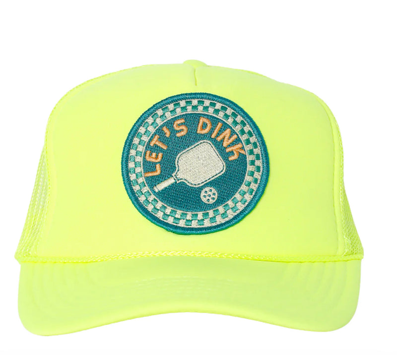 Let’s Dink (Pickleball) Neon Trucker Hat