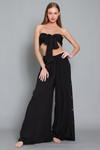 Black 2 Piece Top and Wide Leg