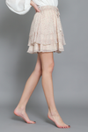 High Waist Floral Mini Skirt