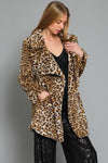 Faux Fur Leopard Coat