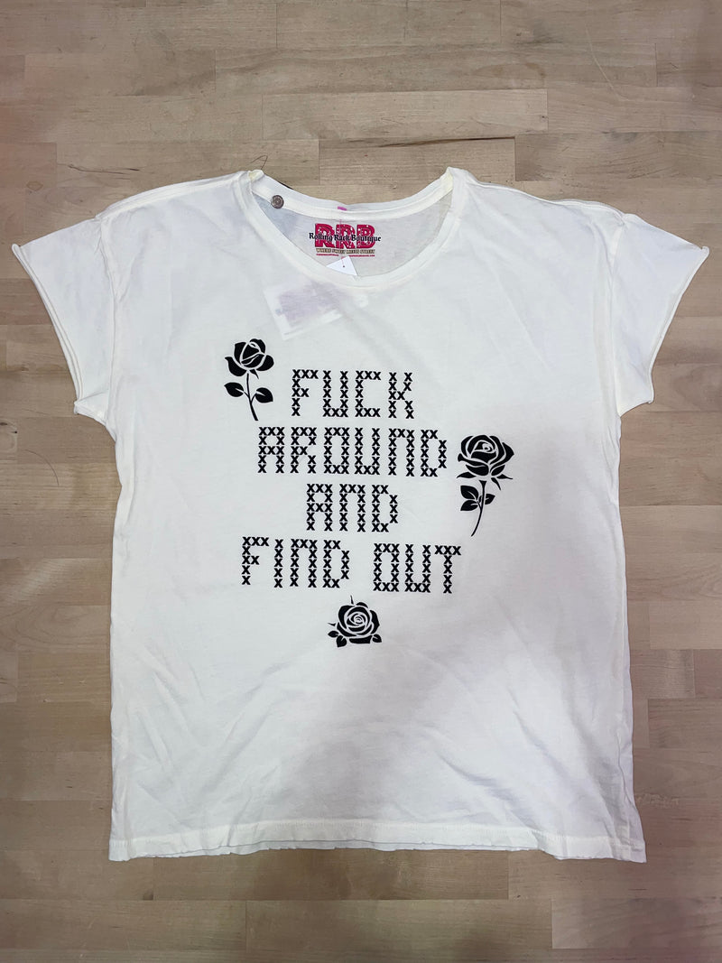 Fuck Around and Find Out Flowers Graphic