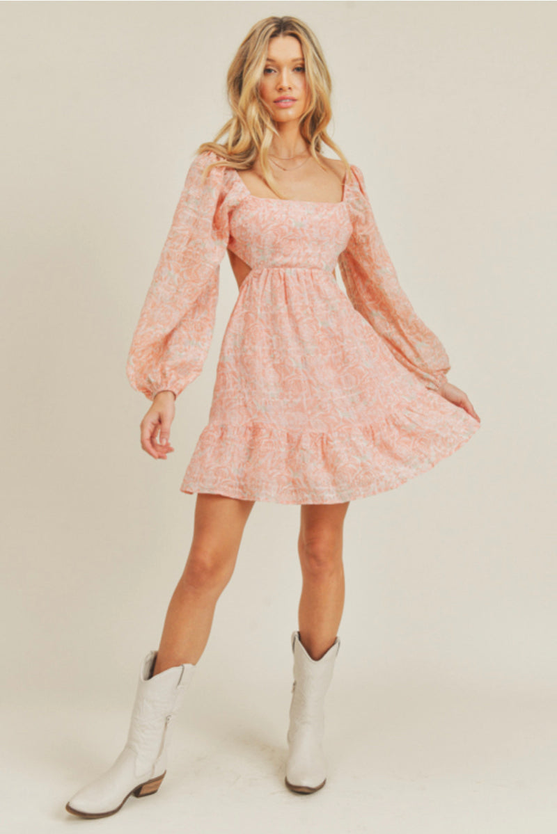 Cutout Blush Shortie Dress