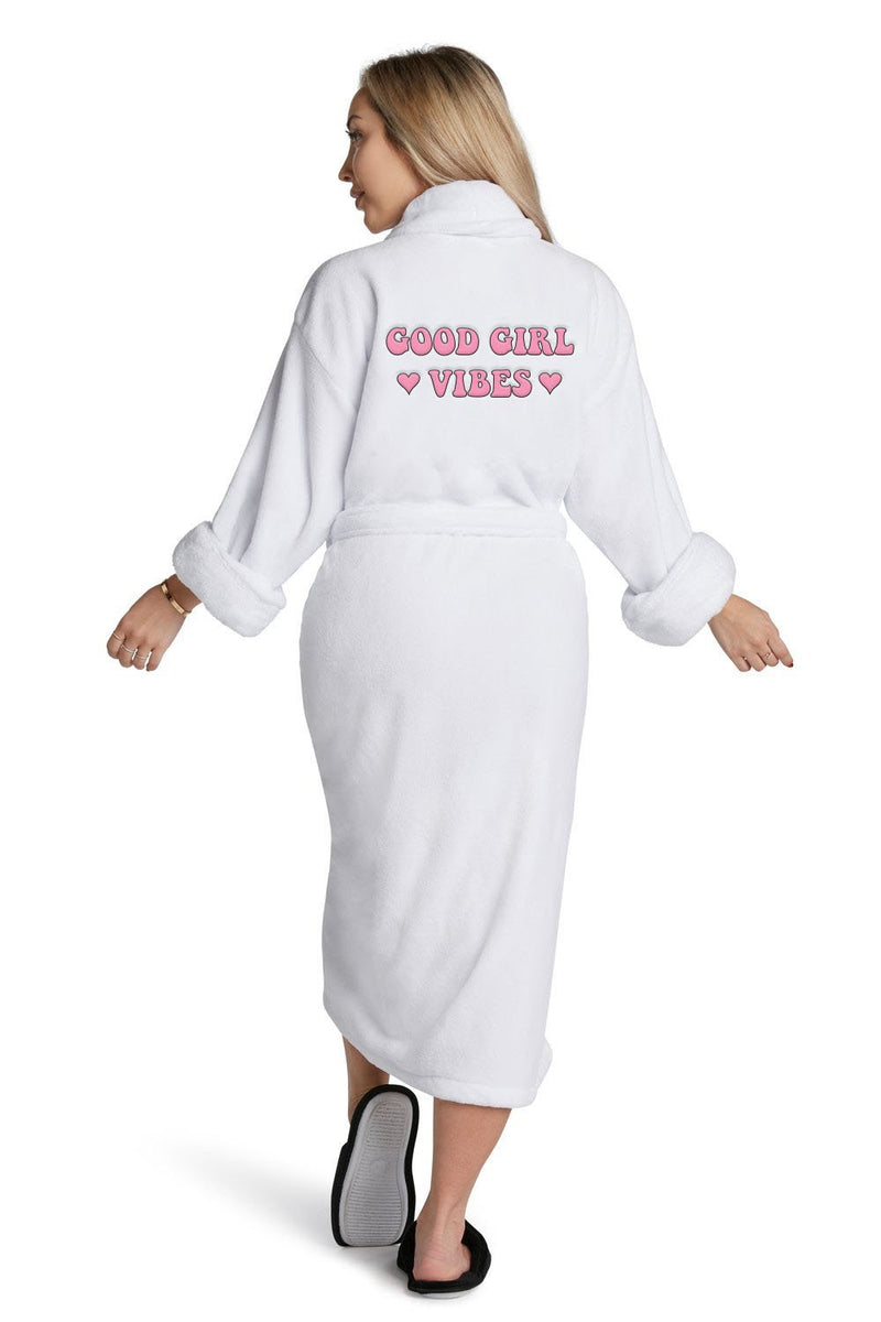 Luxe Plush Robe Good Girl Vibes