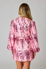 Adeline Unforgettable Pink Sequin Dress