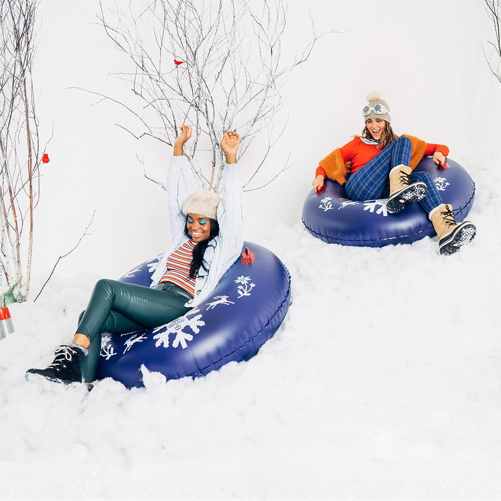 Inflatable Winter Snowflake Tube