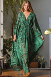 Evergreen Belted Maxi Dress
