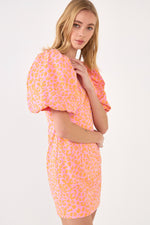 Pink Orange Leopard Shortie Dress