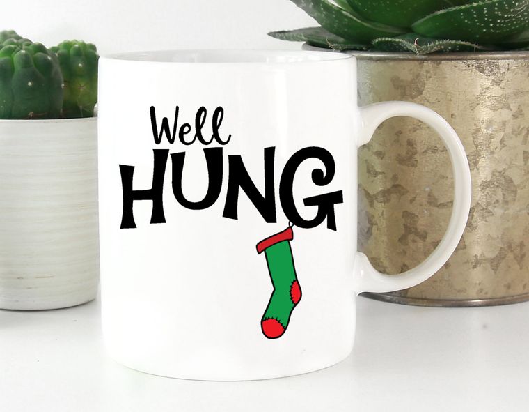 Well Hung Christmas Mug