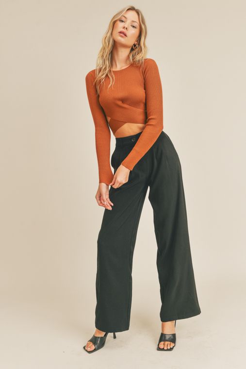 Tie Back Knit Top