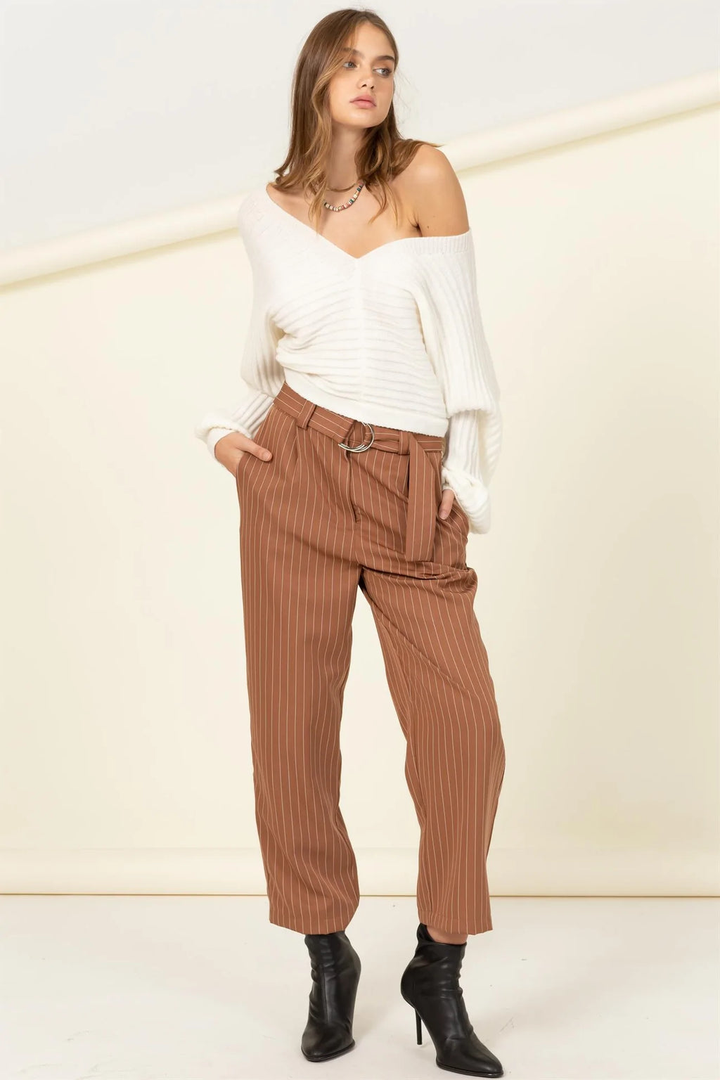 Stunning Tie Back Sweater Crop