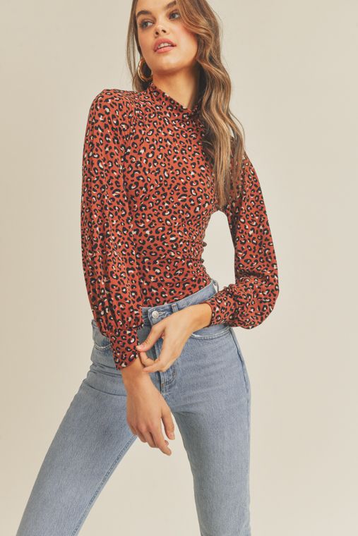 Leopard Backless Top