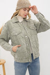 Garment Stone Washed Quilted Jacket