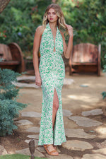 Halter Backless Mermaid Gown Final Sale