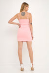 Pink Fitted Shortie Dress