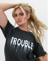 Trouble Graphic Tee