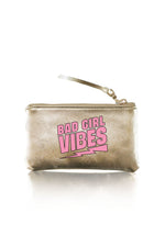 Vegan Pouch Bad Girl Vibes Gold