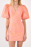 Pink Orange Leopard Shortie Dress