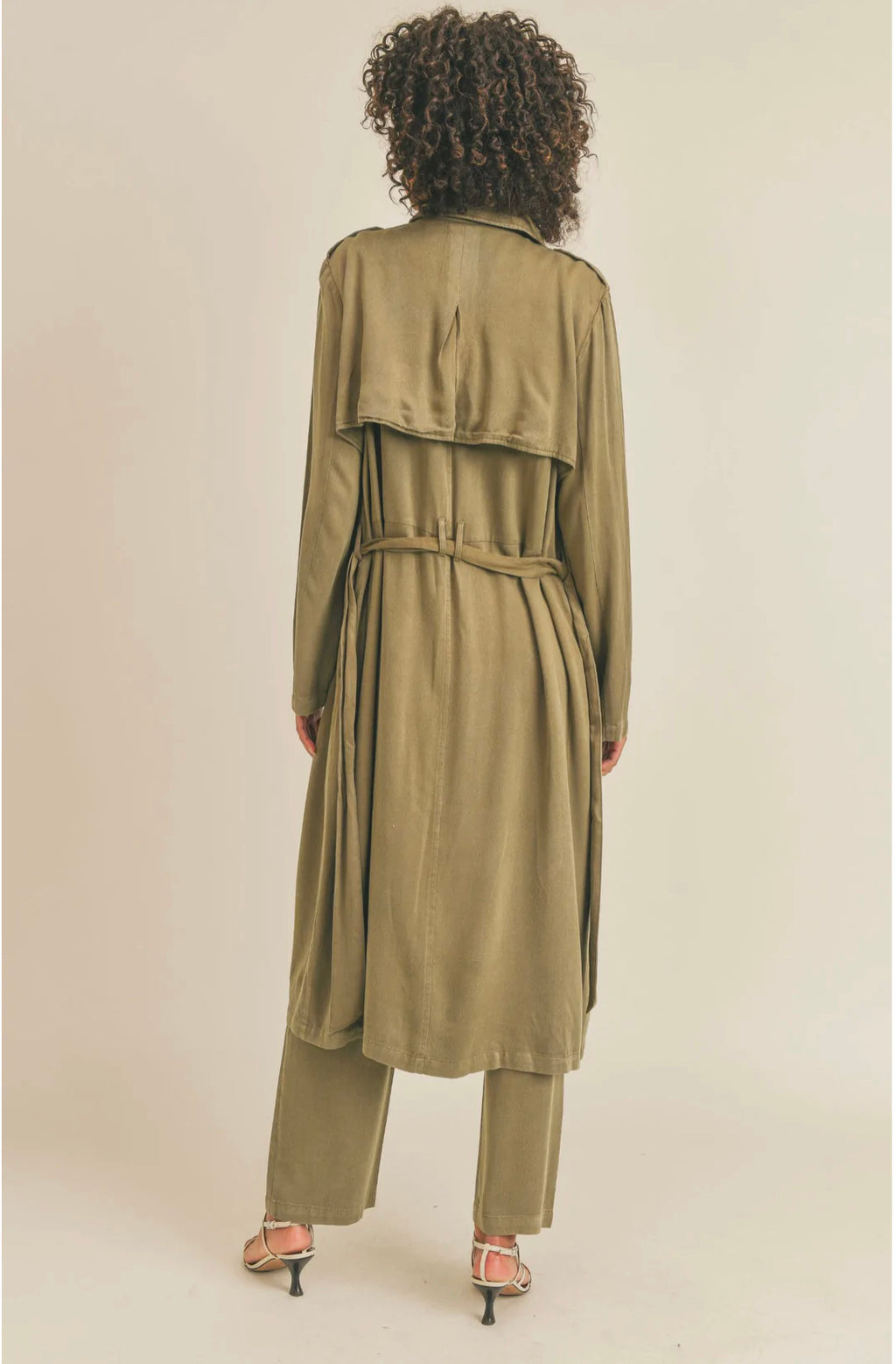 Pieces of Me Olive Trench coat
