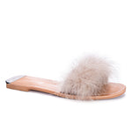 Chinese Laundry Zoey Faux Feather Sandal