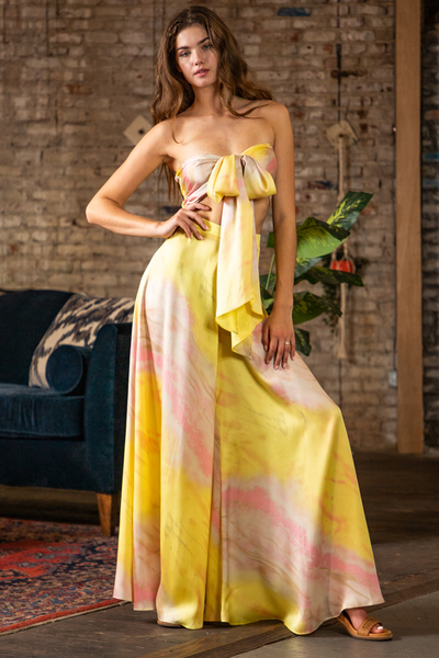 Yellow Pink Tie Dye Set