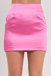 Satin Short Mini Skirt