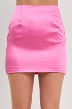 Satin Short Mini Skirt