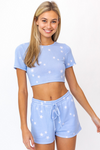 Blue and White Star Shorts