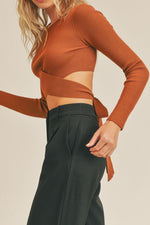 Tie Back Knit Top