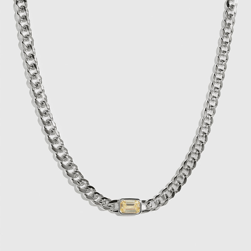 Monik Necklace Silver Lemon