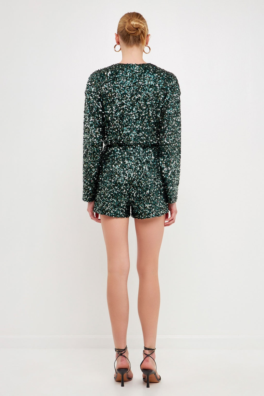 Jade Sequin Sparkle Romper