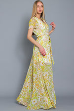 White Yellow Floral Maxi