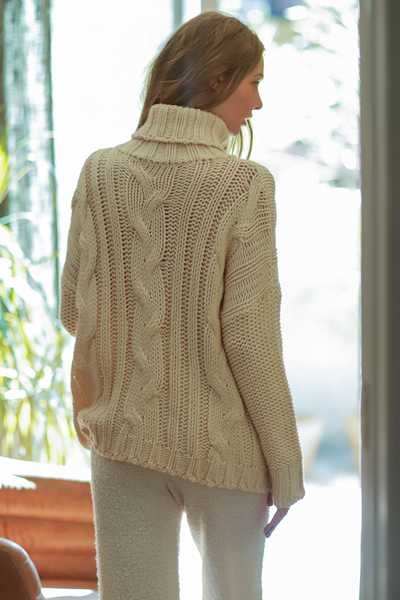 Turtleneck Ivory Sweater
